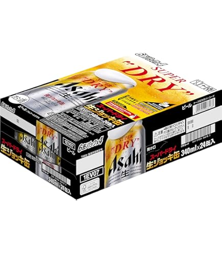 Amazon.co.jp: アサヒ スーパードライ生ジョッキ缶340ml1ケース(24缶入